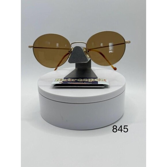 Vintage Y2K Eyeglasses | NOS | Round Gold Metal Style | 2000s #845 Retro Glasses main image 6